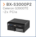 【BX-S3000P2】 Celeron G3900TE 2x PCIe