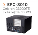 【EPC-3010】 Celeron G3900TE 1x PCIe(x8), 3x PCI