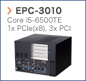 【EPC-3010】 Core i5-6500TE 1x PCIe(x8), 3x PCI