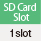 SD cardslot 1slot