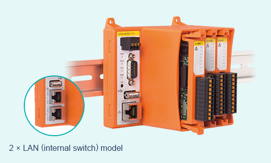 2 × LAN (internal switch) model