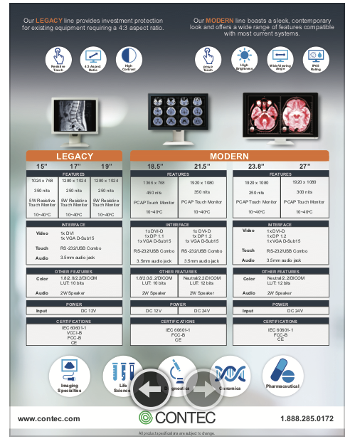 Clinical Monitors brochure thumbnail page 2