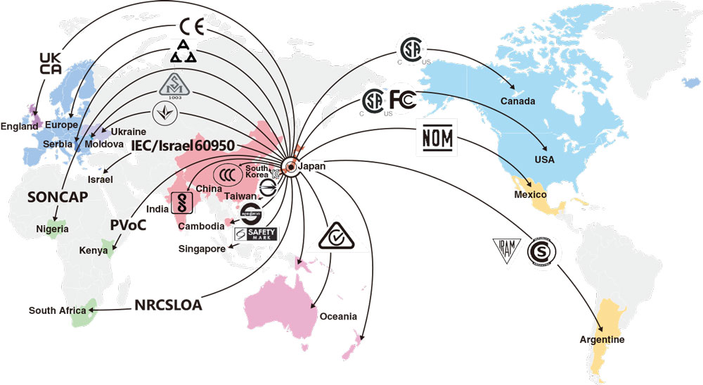 Conforming to 21 global standards (This is the information as of May 2023.)