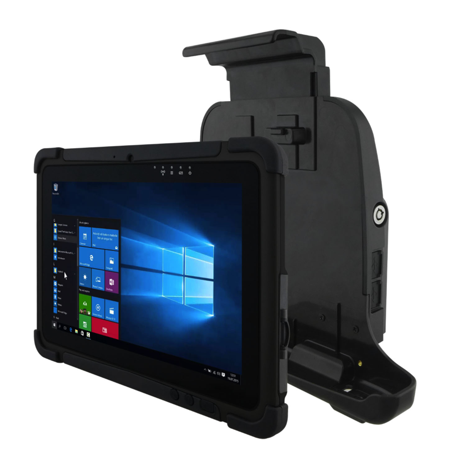 IMG: CT-RU101PB 10.1 Rugged Tablet Vehicle Mount